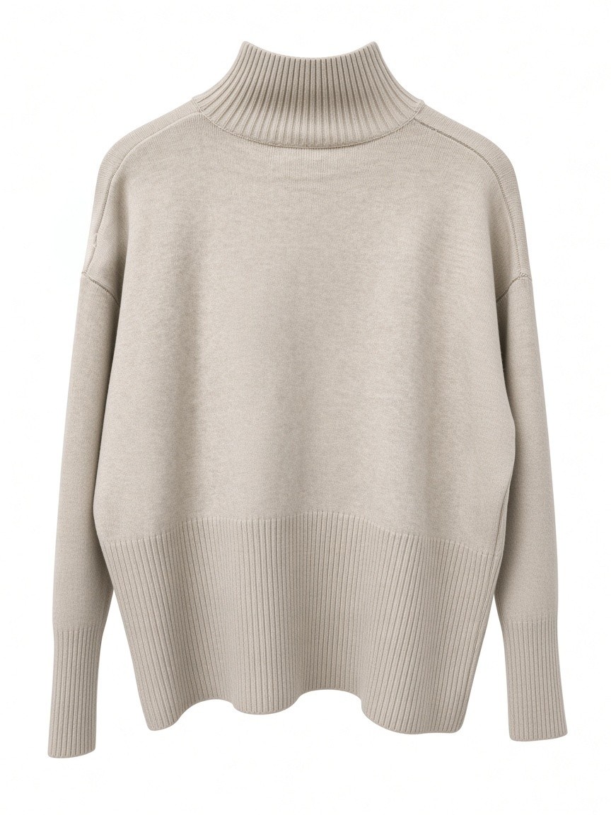Dámsky rolák N.EVERY DAY BEIGE MELANGE Béžová  s.WEAR 4